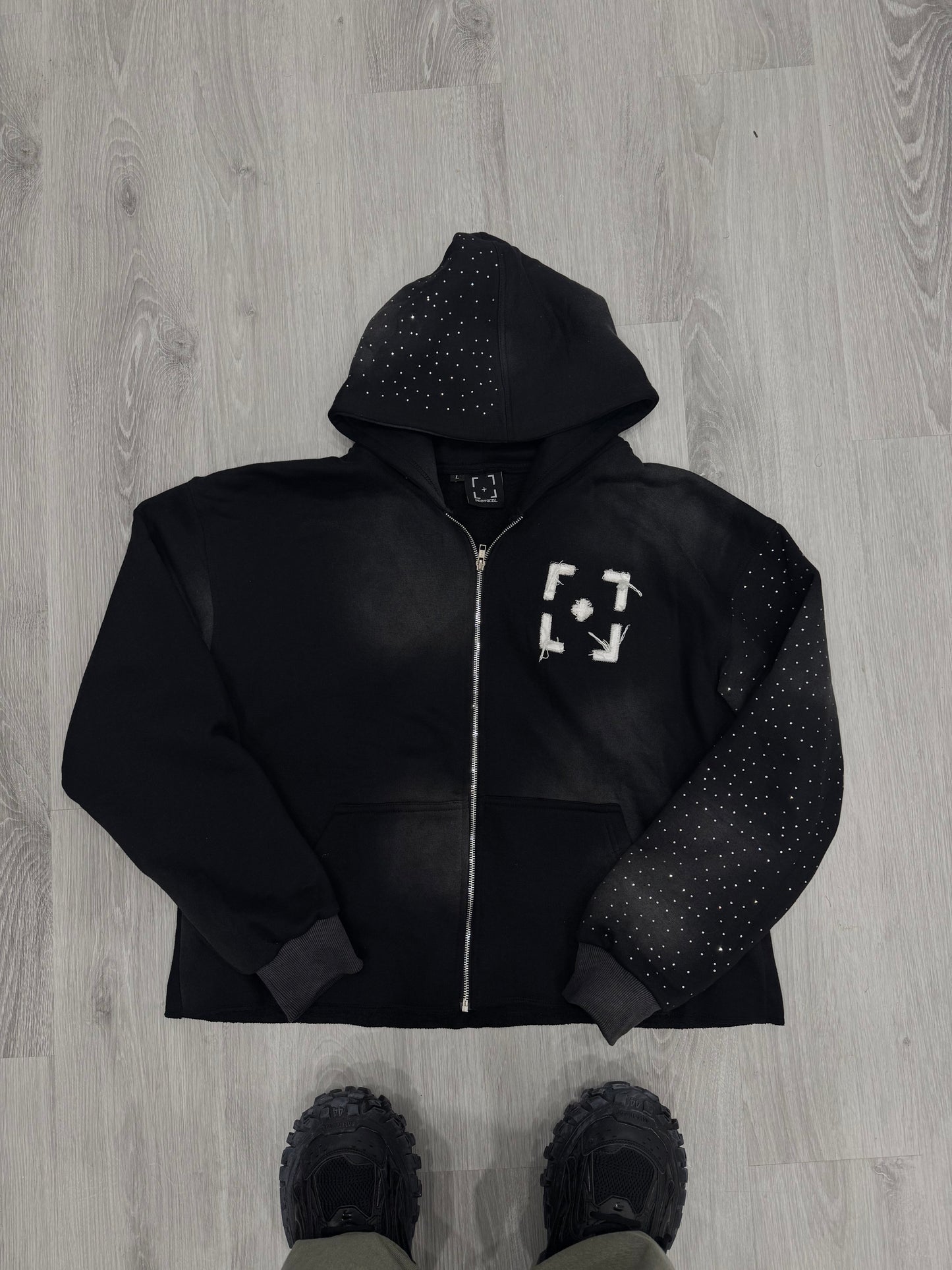 PRTCL Rhinestone Hoodie